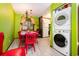 Convenient laundry area with stackable washer and dryer at 3015 Old Bryan Dr. # 4-8, Myrtle Beach, SC 29577