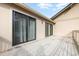 Spacious deck with sliding glass doors leading to the interior at 3015 Old Bryan Dr. # 4-8, Myrtle Beach, SC 29577