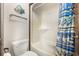 Clean bathroom with shower/tub combo and ocean-themed decor at 3015 Old Bryan Dr. # 4-8, Myrtle Beach, SC 29577