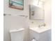 Clean bathroom with single sink vanity and toilet at 4001 S Ocean Blvd. # Apt 2C, North Myrtle Beach, SC 29582