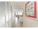 View of entryway leading to living area and kitchen at 4001 S Ocean Blvd. # Apt 2C, North Myrtle Beach, SC 29582