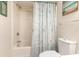 Bathroom with shower/tub combo and toilet at 4001 S Ocean Blvd. # Apt 2C, North Myrtle Beach, SC 29582