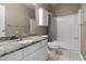 Bathroom features granite countertop and a shower/tub combo at 490 Blackberry Ln., Myrtle Beach, SC 29579