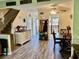 Combined dining and living area with hardwood floors and stairs at 1025 Carolina Rd. # F2, Conway, SC 29526