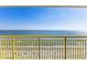 Balcony with yellow railings and an expansive ocean view at 2701 S Ocean Blvd. # 1817, North Myrtle Beach, SC 29582