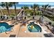 Two hot tubs with lounge chairs and ocean views at 1625 S Ocean Blvd. # 1305, North Myrtle Beach, SC 29582