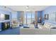 Ocean view living room with comfy sofas and seating at 1625 S Ocean Blvd. # 1305, North Myrtle Beach, SC 29582