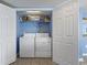 Laundry closet with washer and dryer at 1625 S Ocean Blvd. # 1305, North Myrtle Beach, SC 29582