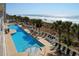Large outdoor pool with plenty of lounge chairs and ocean views at 1625 S Ocean Blvd. # 1305, North Myrtle Beach, SC 29582