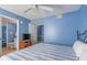 Bedroom with king-size bed and access to a bathroom at 1625 S Ocean Blvd. # 1305, North Myrtle Beach, SC 29582