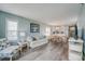 Open concept living space featuring a light and airy living room and kitchen at 4105 S Ocean Blvd. S # 102, North Myrtle Beach, SC 29582