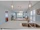 Kitchen with modern appliances and view into living area at 4105 S Ocean Blvd. S # 102, North Myrtle Beach, SC 29582