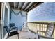 Relaxing balcony with ocean view and outdoor seating at 4105 S Ocean Blvd. S # 102, North Myrtle Beach, SC 29582