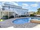 Stunning pool and spa with large backyard and elevated deck at 204 5Th Ave. N, North Myrtle Beach, SC 29582