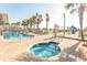 Hot tub and pool area with playground view at 6804 N North Ocean Blvd. # 933, Myrtle Beach, SC 29572