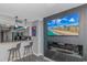 Modern kitchen with breakfast bar and ocean view at 5300 North Ocean Blvd. # 1405, Myrtle Beach, SC 29577