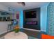 Bright living room with fireplace, comfy seating, and modern decor at 5300 North Ocean Blvd. # 1405, Myrtle Beach, SC 29577