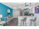 Modern kitchen with breakfast bar and ocean view at 5300 North Ocean Blvd. # 1405, Myrtle Beach, SC 29577