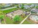 Aerial view of playground with play equipment and pergola at 676 Oxbow Dr., Myrtle Beach, SC 29579