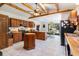 Kitchen with exposed wooden beams and skylights at 336 Piedmont Ave., Myrtle Beach, SC 29577