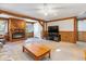 Bright living room with a fireplace and built-in shelving at 336 Piedmont Ave., Myrtle Beach, SC 29577