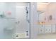 Clean bathroom with a large shower and vanity at 336 Piedmont Ave., Myrtle Beach, SC 29577