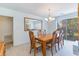 Bright dining room with sliding doors leading to the backyard at 336 Piedmont Ave., Myrtle Beach, SC 29577