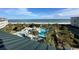 Aerial view of resort pool and beach access at 601 Retreat Beach Circle # 524, Pawleys Island, SC 29585