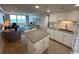 Kitchen with granite island and ocean view at 601 Retreat Beach Circle # 524, Pawleys Island, SC 29585