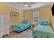 Twin bedroom with coastal decor and light wood floors at 504 13Th Ave. S, North Myrtle Beach, SC 29582
