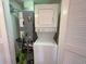 Stackable washer and dryer in a closet at 7100 Ocean Blvd. N # 919, Myrtle Beach, SC 29572