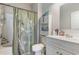 Bathroom with shower/tub combo, toilet and vanity at 332 Kiskadee Loop # L, Conway, SC 29526