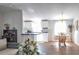 Open concept kitchen with white cabinets and a breakfast nook at 527 Folly Estates Dr., Myrtle Beach, SC 29588