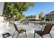 Spacious deck with seating, swing, and view of the water at 6001 - 1749 S Kings Hwy., Myrtle Beach, SC 29575
