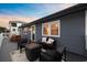 Private deck with fire pit and comfortable seating for outdoor enjoyment at 3801 N Ocean Blvd., North Myrtle Beach, SC 29582
