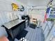 Outdoor kitchen area with grill and prep station at 6001 - 1781 S Kings Hwy., Myrtle Beach, SC 29575
