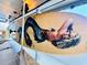 Unique surfboard art decor on outdoor patio at 6001 - 1781 S Kings Hwy., Myrtle Beach, SC 29575