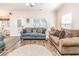 Open living area with hardwood floors, neutral colors, and comfy sofas at 6001 - 1123 S Kings Hwy., Myrtle Beach, SC 29575