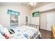 Bedroom with a bed, TV, and access to a private deck at 6001 - 1123 S Kings Hwy., Myrtle Beach, SC 29575