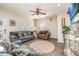 Spacious living room with hardwood floors and ample seating at 6001 - 1123 S Kings Hwy., Myrtle Beach, SC 29575