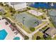 Aerial view of basketball court, sand volleyball court, and a pool at 336 Kiskadee Loop # B, Conway, SC 29526