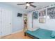 Charming bedroom with a twin-size bed and views of the kitchen at 419 Mckendree Ln., Myrtle Beach, SC 29579