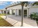 Relaxing patio with pergola and tile flooring at 419 Mckendree Ln., Myrtle Beach, SC 29579
