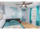Spacious bedroom with a full-size bed and large window at 419 Mckendree Ln., Myrtle Beach, SC 29579
