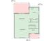 First floor plan showing living room, dining room, kitchen, and half bath at 154 Terracina Circle, Myrtle Beach, SC 29588