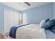 Bedroom with double bed and white closet at 154 Terracina Circle, Myrtle Beach, SC 29588