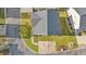 Top-down view of a house and its surrounding yard at 154 Terracina Circle, Myrtle Beach, SC 29588