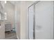 Bathroom with shower and linen closet at 6001-7038 S Kings Hwy., Myrtle Beach, SC 29575