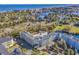 Aerial view of building with pool and surrounding area at 14290 Ocean Hwy. # 202, Pawleys Island, SC 29585