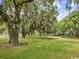 Lush green lawn under the shade of large oak trees with Spanish moss at 14290 Ocean Hwy. # 202, Pawleys Island, SC 29585